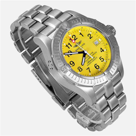 breitling watches yellow face